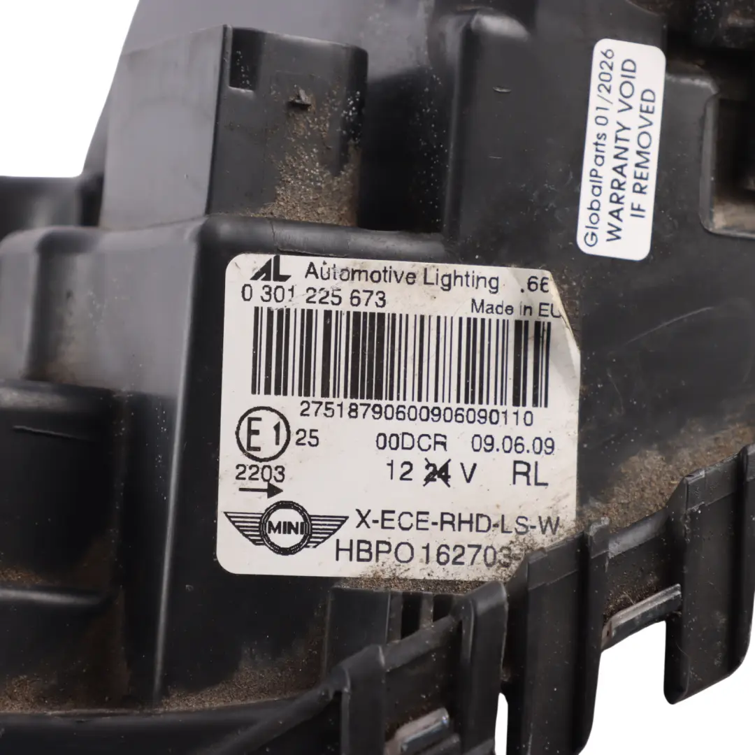 Mini Cooper 7 R55 R56 R57 R58 R59 Passenger Side Xenon Headlight Left N/S - SKU RHD-2751879-7 - Part number 2751879