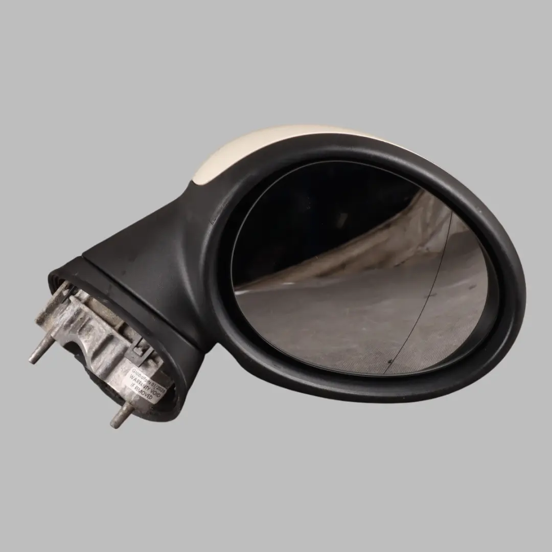 Right Driver Door Wing Mirror O/S Pepper White 850 to Mini Cooper R55 R56 with Part number 2755638 Mini Cooper R55 R56 Right Driver Door Wing Mirror O/S Pepper White 850 - SKU RHD-2755638-PW1 - Part number 2755638