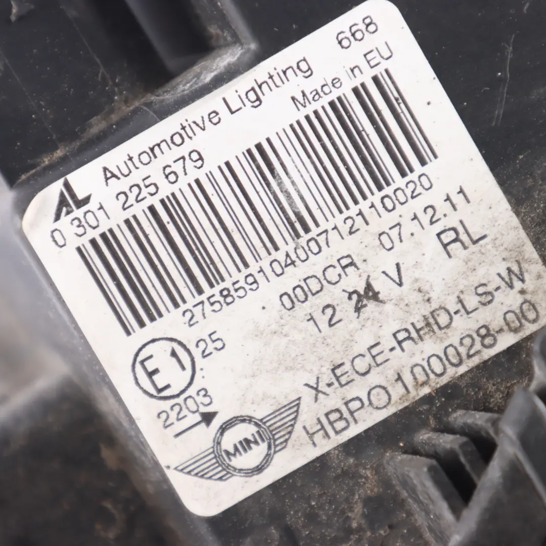 Bi-Xenon Headlight Lamp Indicator White Left N/S to Mini Cooper R55 R56 with Part number 7269991 Mini Cooper R55 R56 Bi-Xenon Headlight Lamp Indicator White Left N/S - SKU RHD-2758591 - Part number 7269991