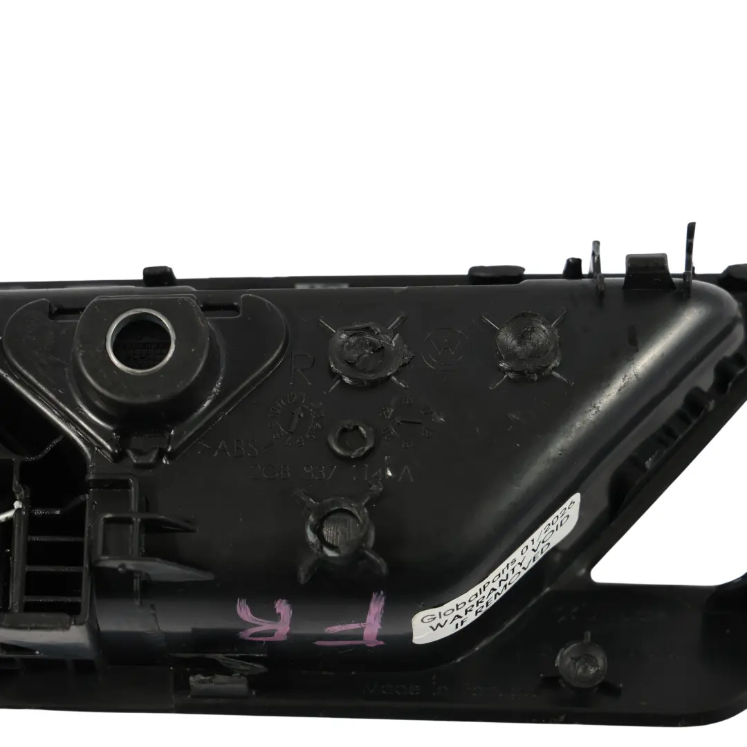 VW T-ROC A11 Front Door Handle Central Locking Switch Right O/S - SKU RHD-2GB837114A - Part number 2GB837114A