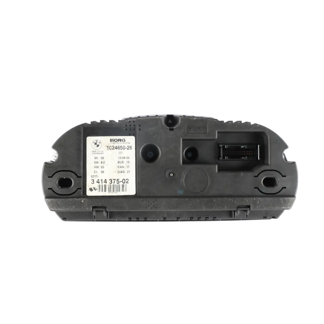 Instrument Cluster Speedo Clocks Petrol Automatic to BMW X3 Series E83 with Part number 3414375 BMW X3 Series E83 Instrument Cluster Speedo Clocks Petrol Automatic - SKU RHD-3414375 - Part number 3414375