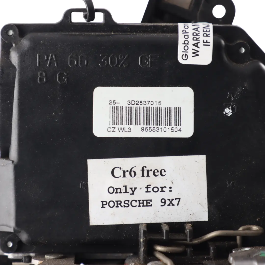 Porsche Cayenne 9PA Door Lock Front Left N/S Latch Mechanism - SKU RHD-3D2837015A - Part number 3D2837015A