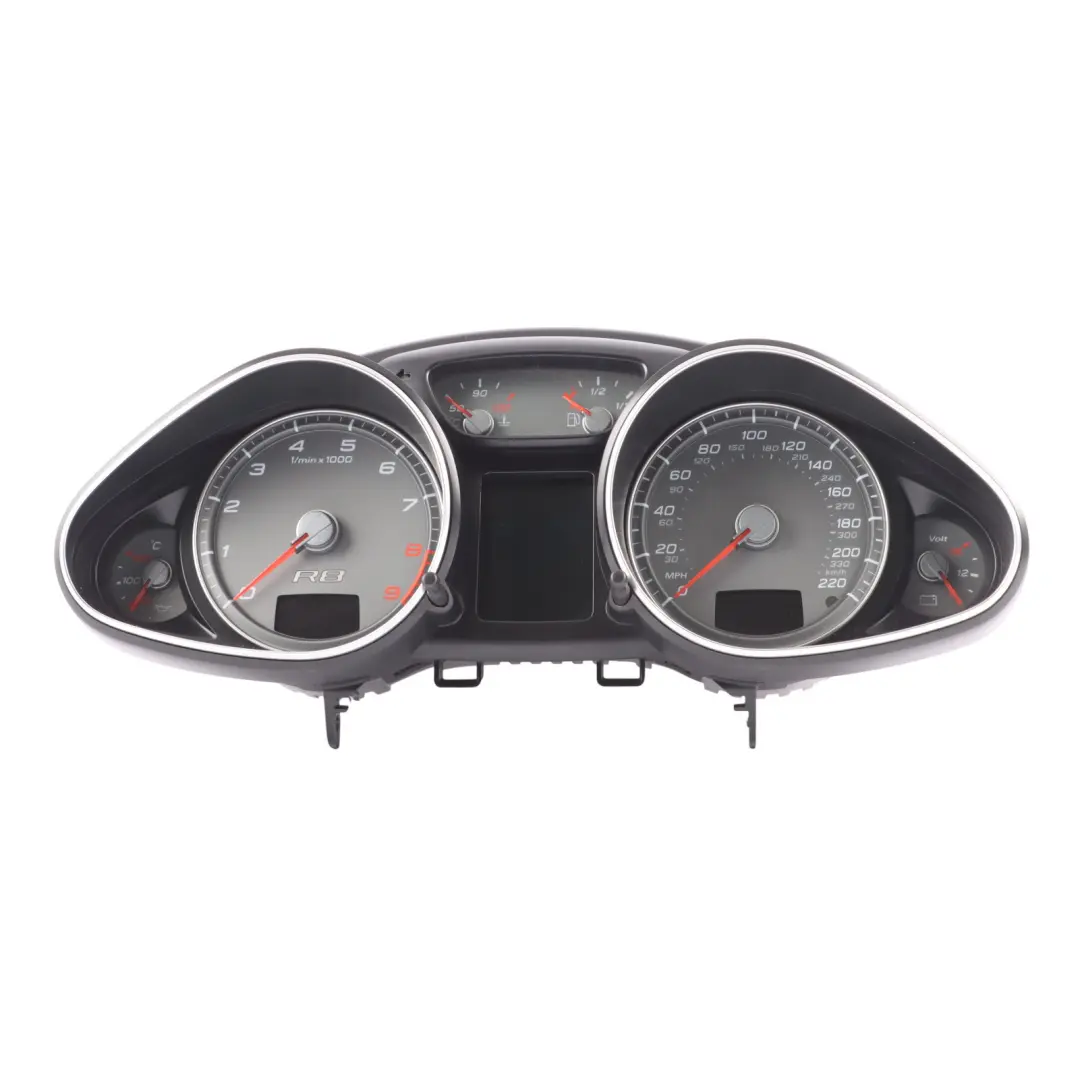Instrument Cluster Speedometer Clocks Petrol Automatic to Audi R8 Gen 1 with Part number 420920980DX Audi R8 Gen 1 Instrument Cluster Speedometer Clocks Petrol Automatic - SKU RHD-420920980DX - Part number 420920980DX