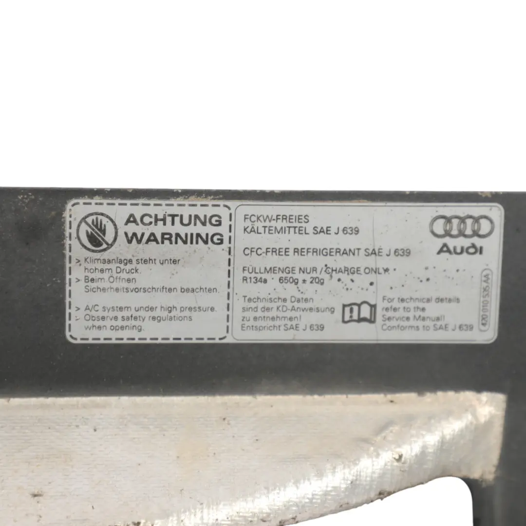 Audi R8 42 Rear Spoiler Panel Bracket Motor Drive Unit - SKU 420827948B - Part number 424863969