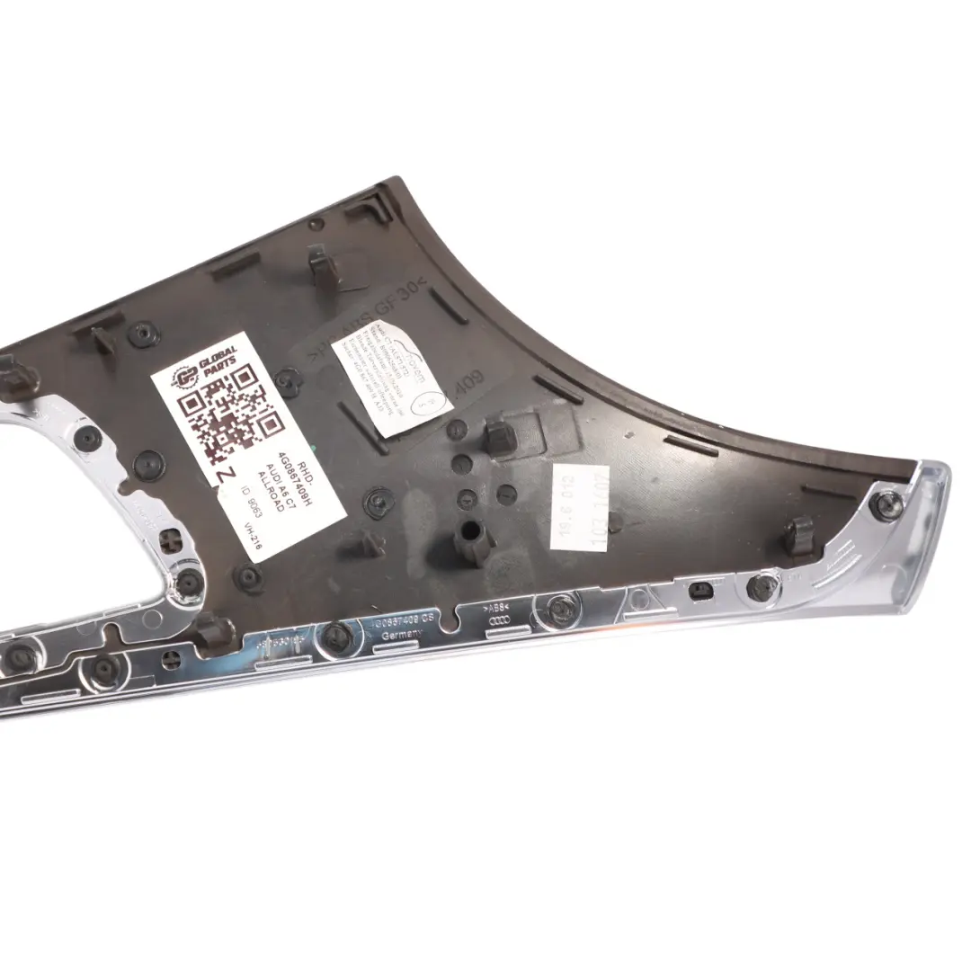 Front Door Grab Handle Trim Cover Surround Left N/S to Audi A6 C7 with Part number 4G0867409H Audi A6 C7 Front Door Grab Handle Trim Cover Surround Left N/S - SKU RHD-4G0867409H - Part number 4G0867409H
