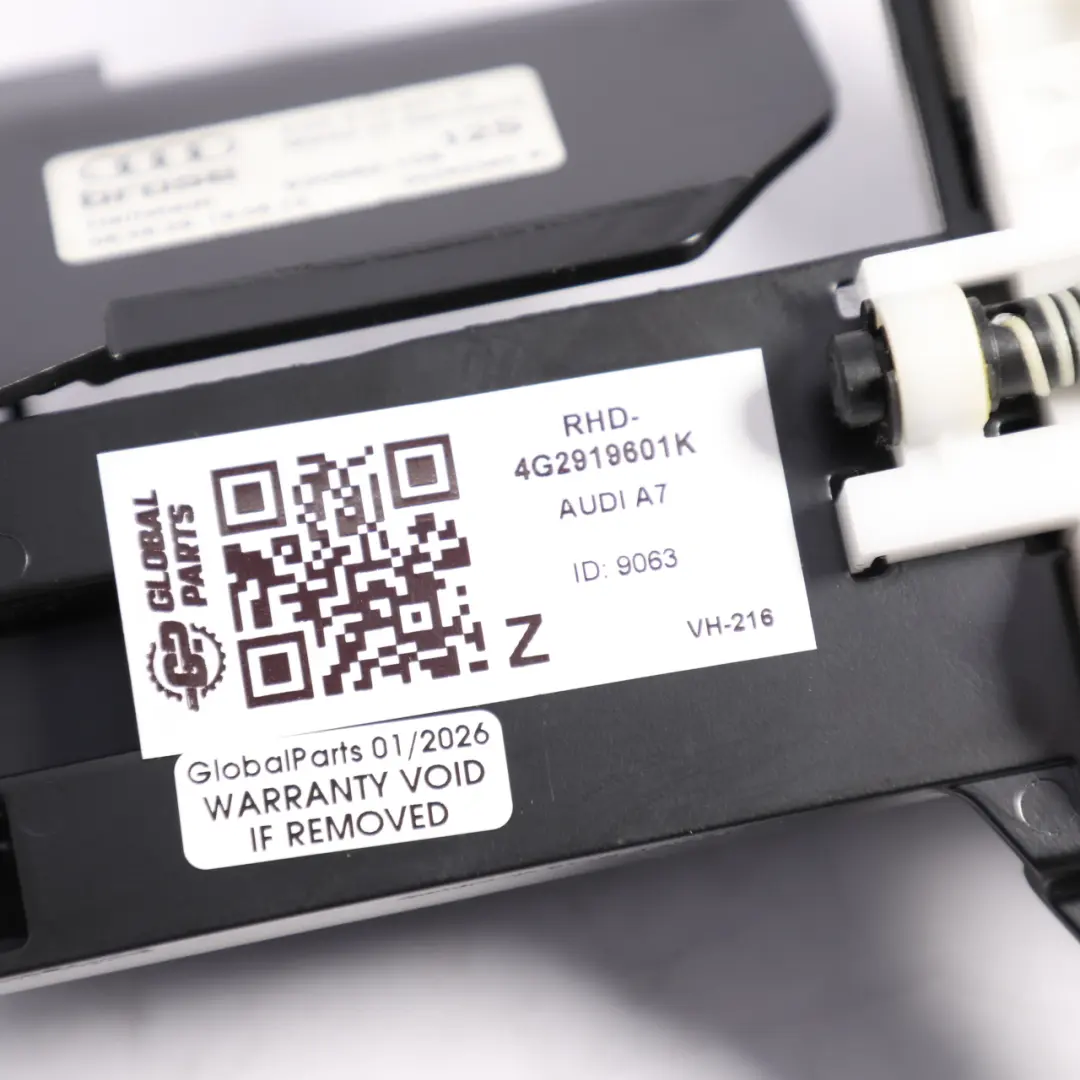 Audi A6 C7 Dashboard Display Monitor Screen Bracket Mount Support - SKU RHD-4G2919601K - Part number 4G2919601K