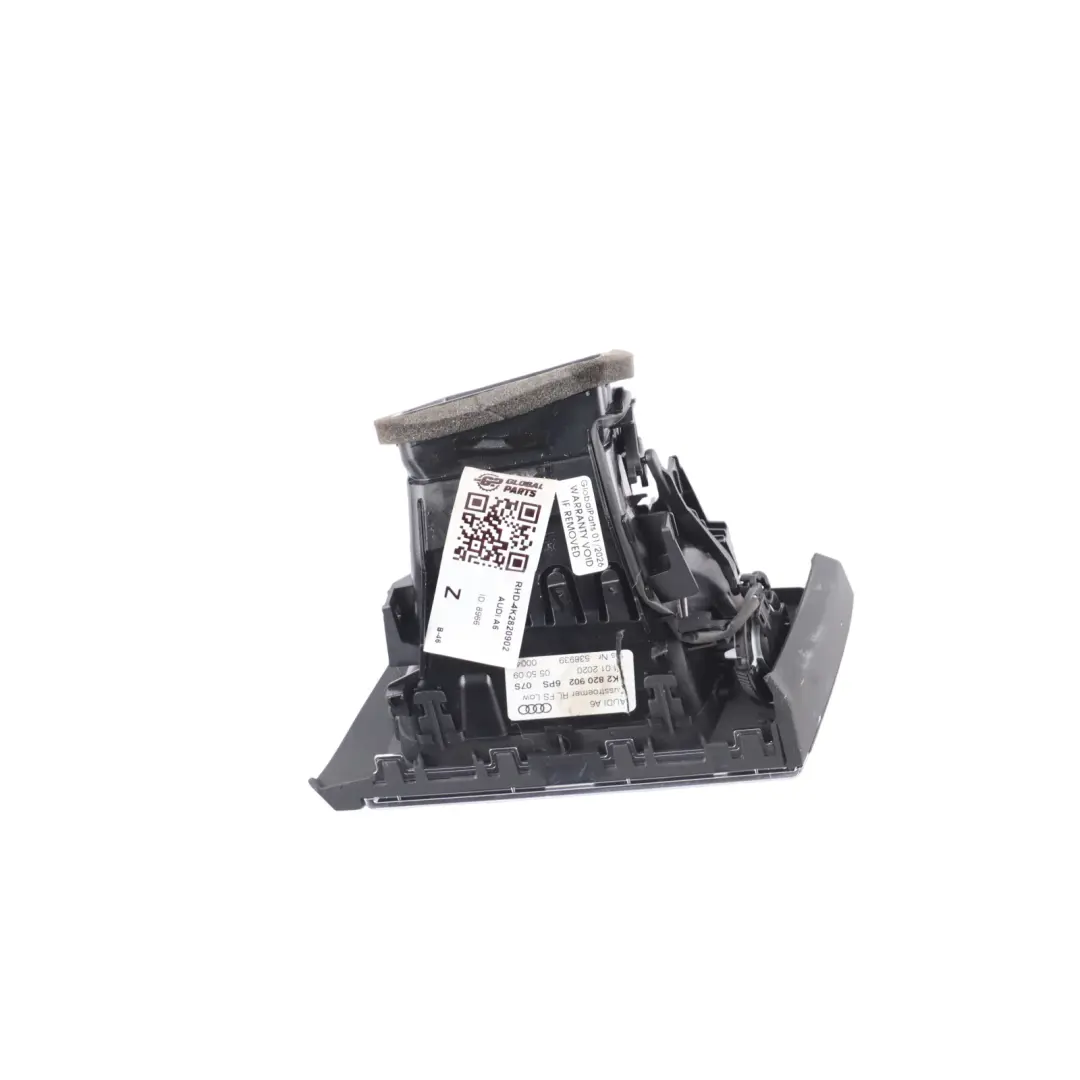 Driver Side Vent Airvent Dashboard Grille Right O/S to Audi A6 C8 with Part number 4K2820902 Audi A6 C8 Driver Side Vent Airvent Dashboard Grille Right O/S - SKU RHD-4K2820902 - Part number 4K2820902