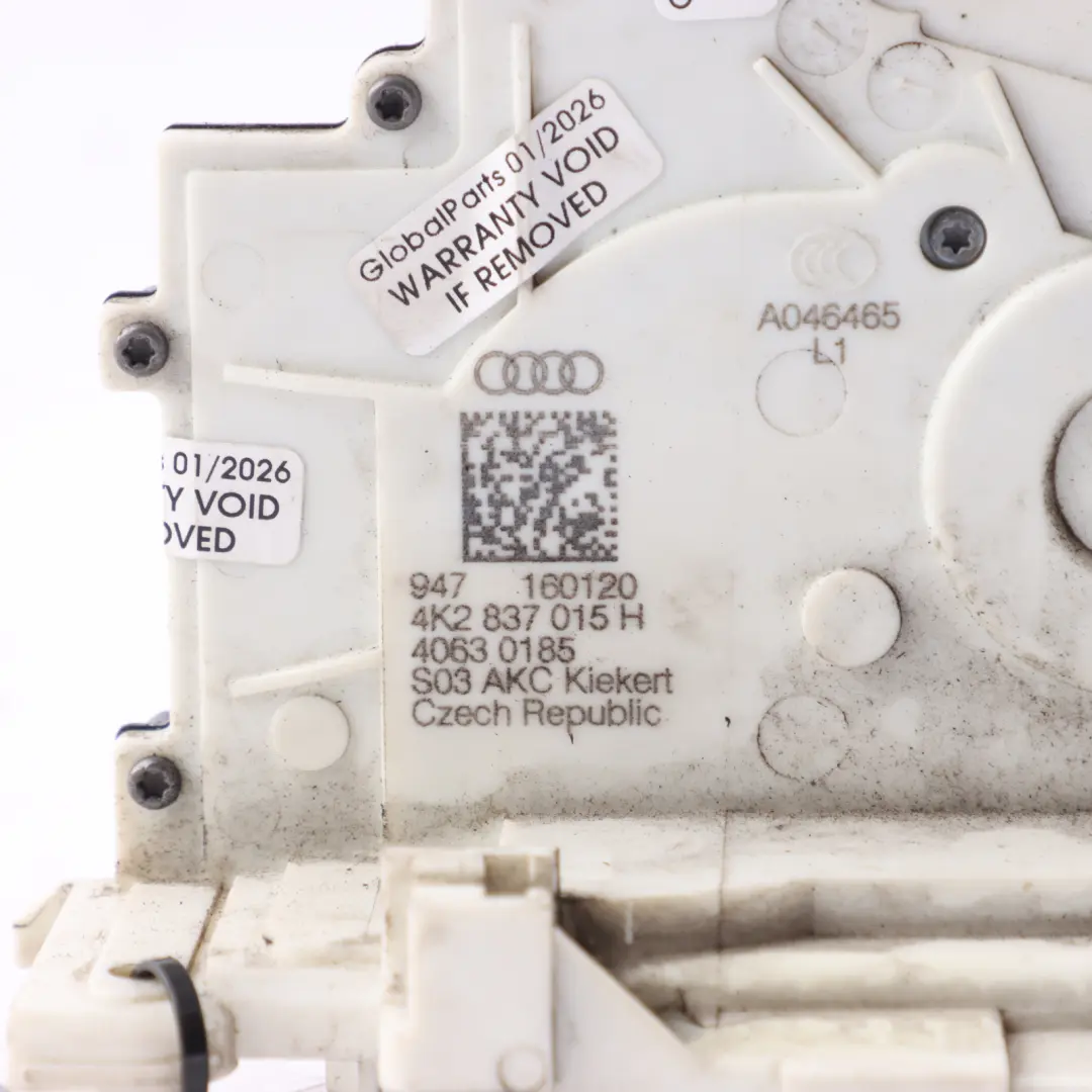 Audi A6 C8 Passenger Side Door Lock Doorlock Front Left N/S - SKU RHD-4K2837015H - Part number 4K2837015H