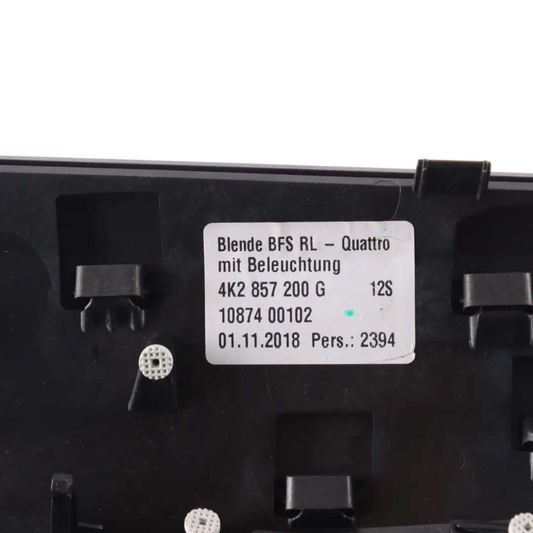 Dashboard Trim Panel to Audi A6 C8 with Part number 4K2857200G Audi A6 C8 Dashboard Trim Panel - SKU RHD-4K2857200G - Part number 4K2857200G