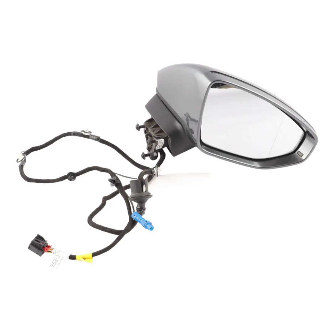 Audi A6 C8 Door Wing Mirror Power Fold Right O/S Daytona Grey Pearl Effect - Z7S - SKU RHD-4K2857410L-DGR - Part number 4K2857410L