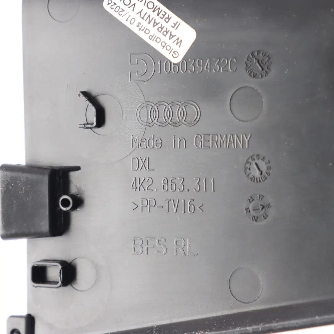 Audi A6 C8 Centre Console Side Trim Cover Panel Left N/S - SKU RHD-4K2863311 - Part number 4K2863311