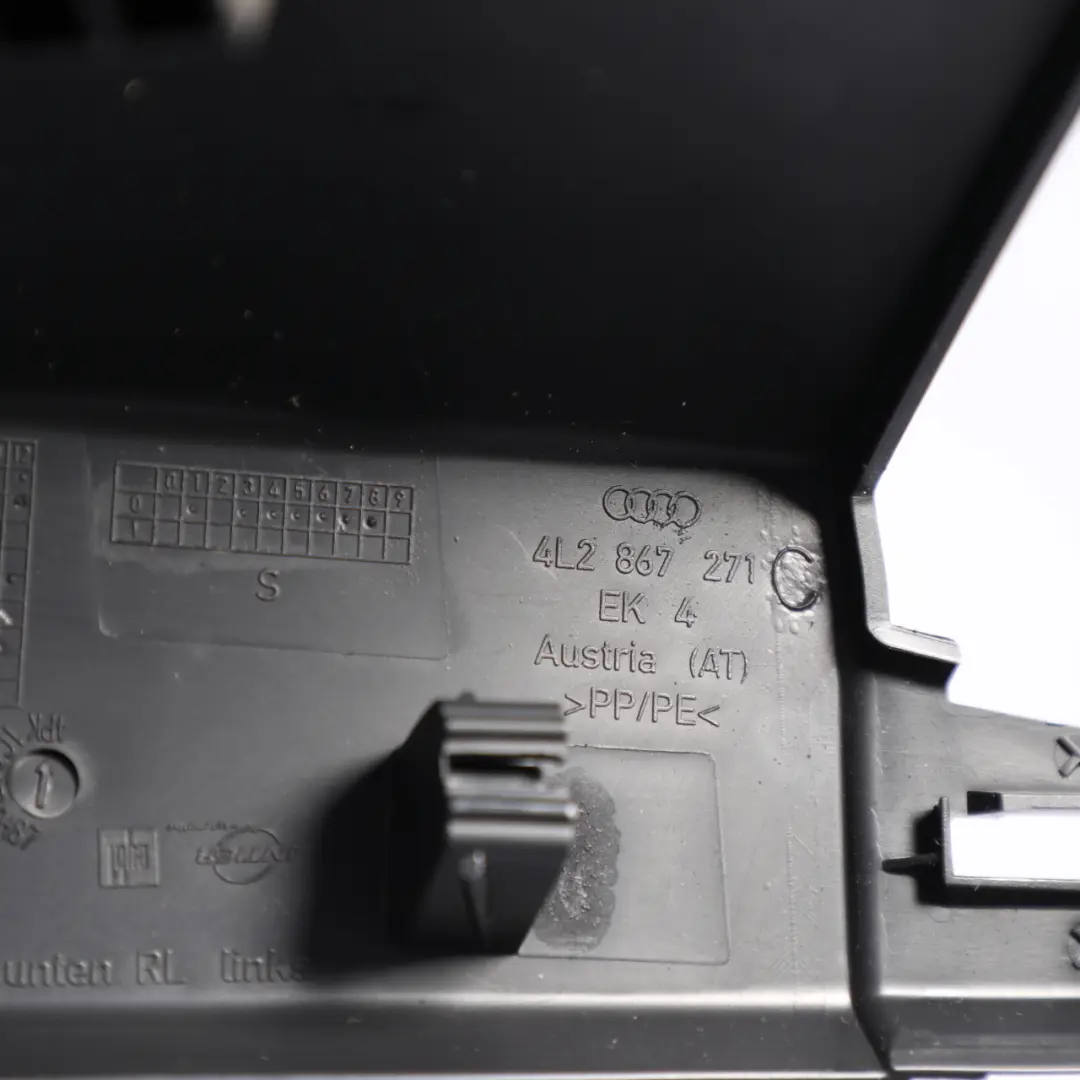 Audi Q7 S Line A Pillar Trim Cover Costume Soul Black Lower Left N/S - SKU RHD-4L2867271C - Part number 4L2867271C