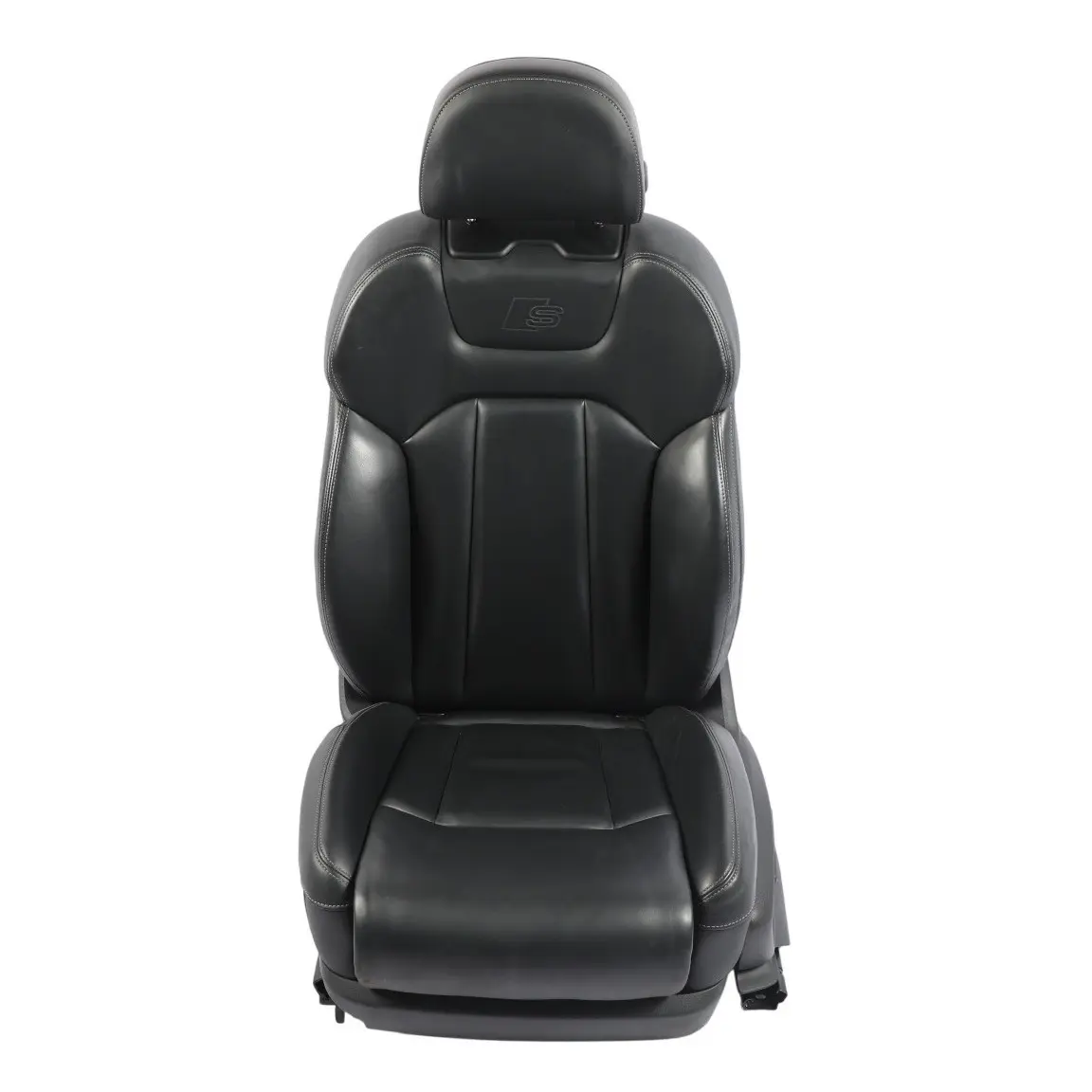 Audi Q7 4M Front Seat S-Line Heated Memory Electric Left N/S Leather Black