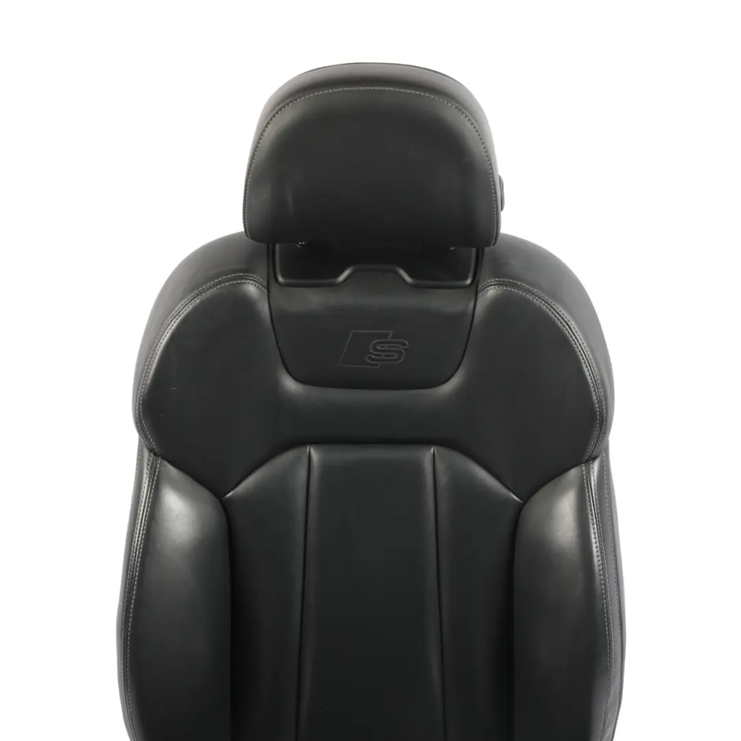 Audi Q7 4M Front Seat S-Line Heated Memory Electric Left N/S Leather Black - SKU RHD-4M0881805AD-2 - Part number 4M0881805AD