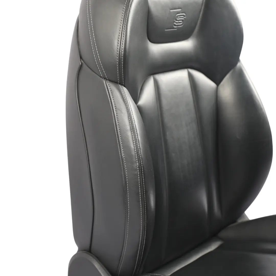 Audi Q7 4M Front Seat S-Line Heated Memory Electric Right O/S Leather Black - SKU RHD-4M0881806AD-2 - Part number 4M0881806AD
