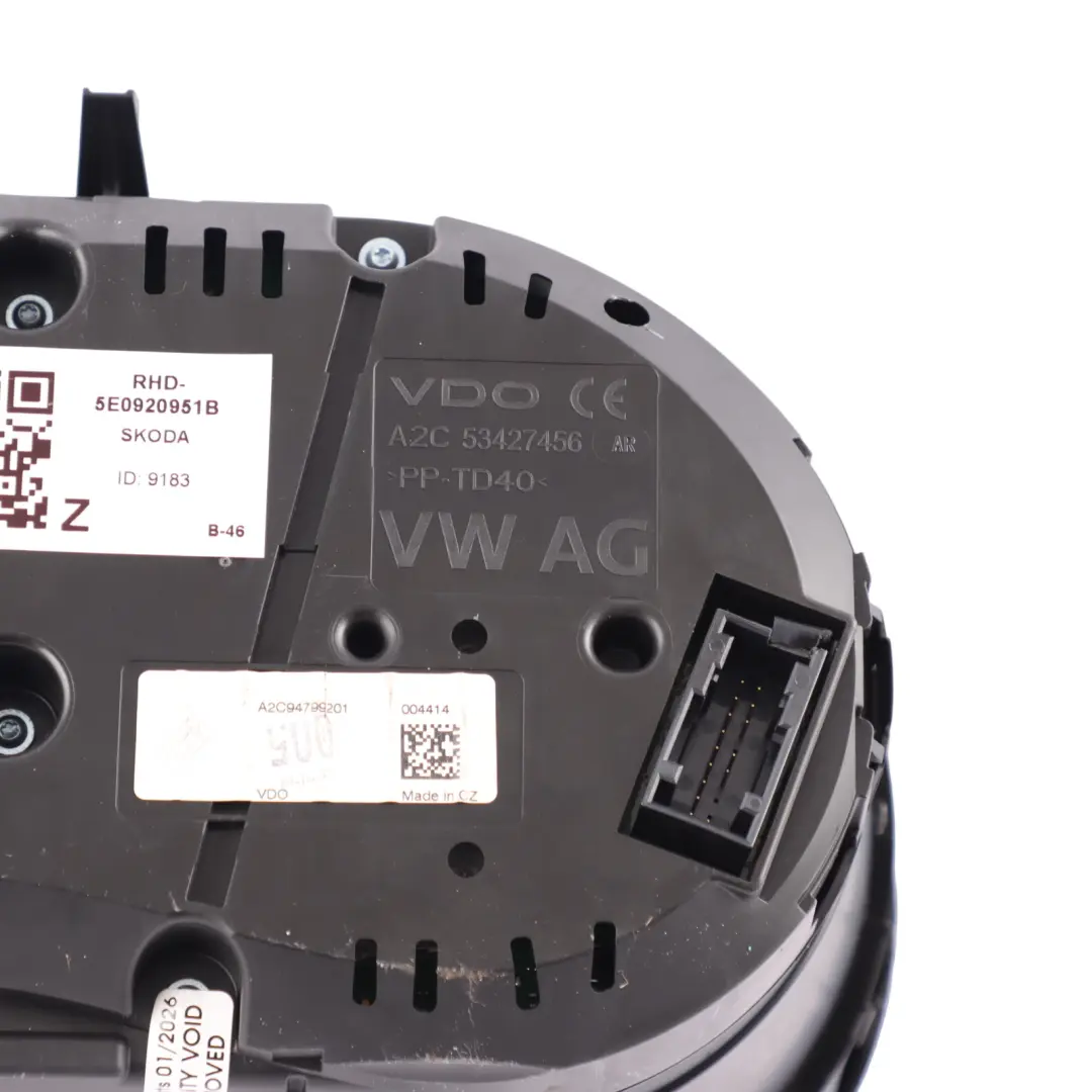 Skoda Octavia 5e 2016 2.0 TDI CRMB Diesel Combi Instrument Speedo - SKU RHD-5E0920951B - Part number 5E0920951B