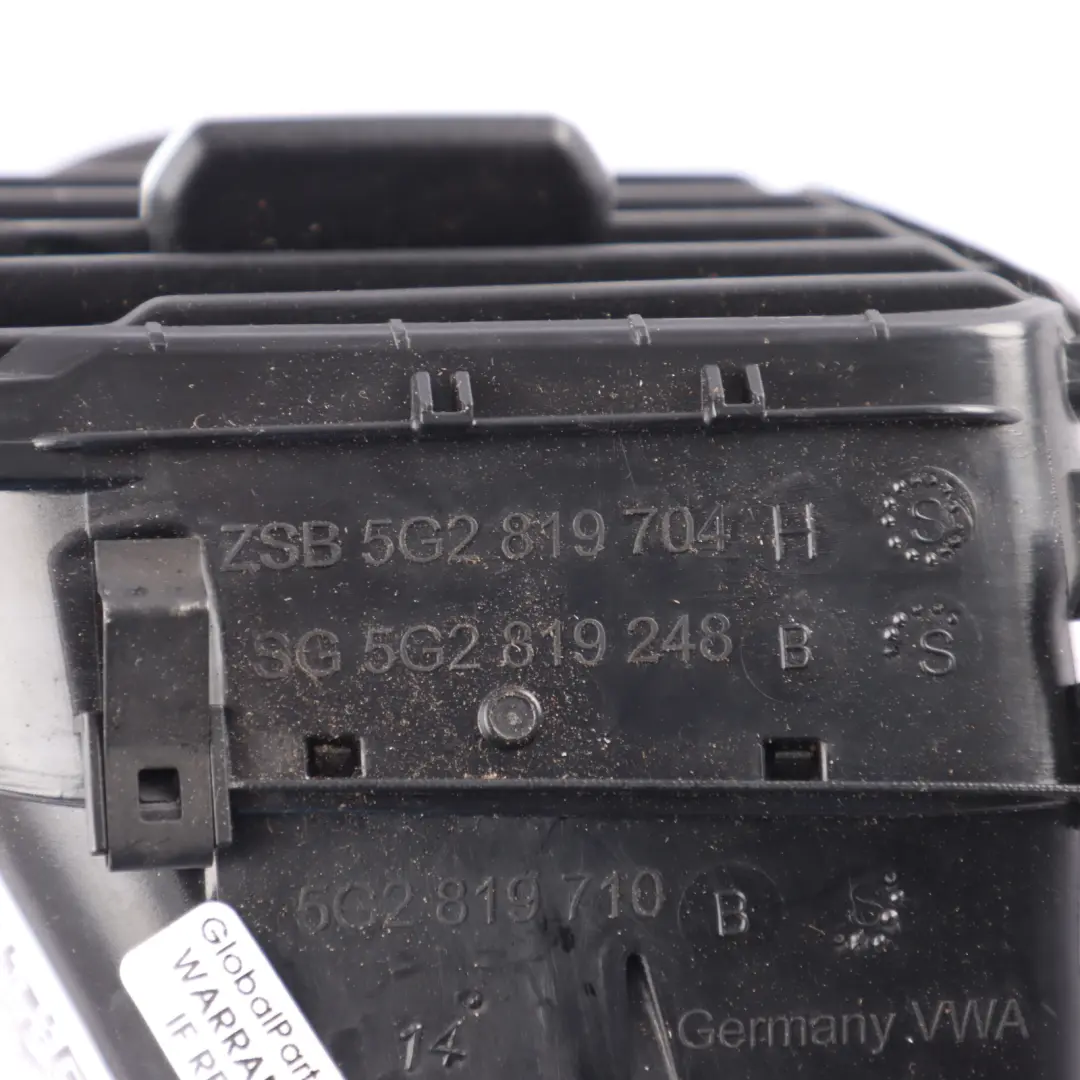 Dashboard Air Vent Dash Air Duct Right O/S to VW Volkswagen Golf Mk7 with Part number 5G2819704H VW Volkswagen Golf Mk7 Dashboard Air Vent Dash Air Duct Right O/S - SKU RHD-5G2819704H-3 - Part number 5G2819704H