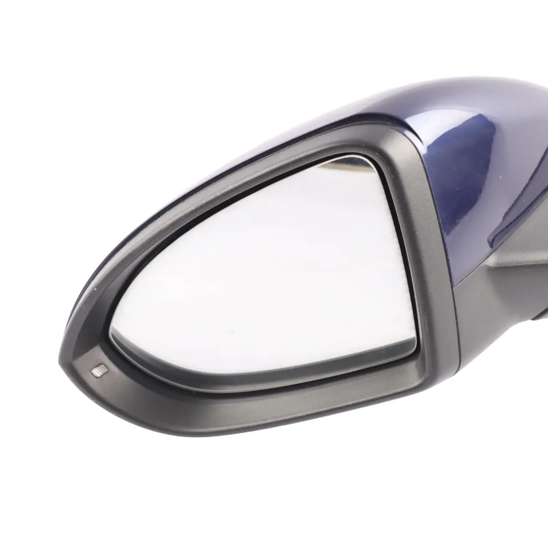 VW Golf Mk7 Wing Mirror Power Fold Left N/S Atlantic Blue - C5B - SKU RHD-5G2857507DK-ATLB - Part number 5G2857507DK
