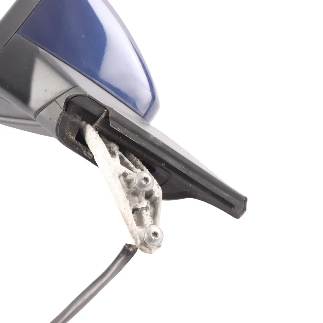 VW Golf Mk7 Wing Mirror Power Fold Left N/S Atlantic Blue - C5B - SKU RHD-5G2857507DK-ATLB - Part number 5G2857507DK