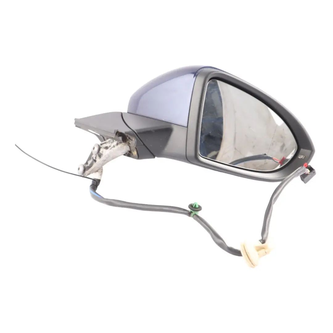 VW Golf Mk7 Wing Mirror Power Fold Right O/S Atlantic Blue - C5B - SKU RHD-5G2857508BJ-ATLB - Part number 5G2857508BJ