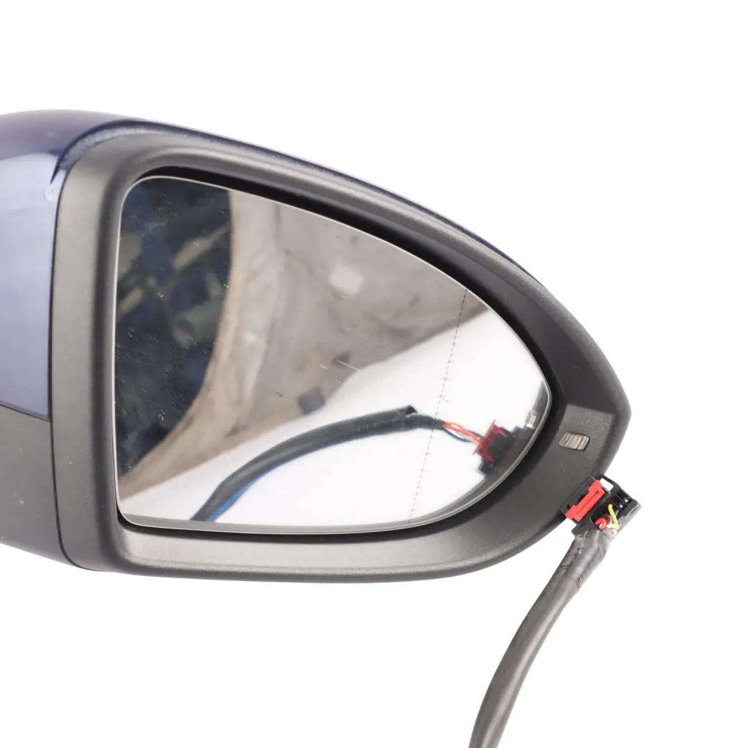 VW Golf Mk7 Wing Mirror Power Fold Right O/S Atlantic Blue - C5B - SKU RHD-5G2857508BJ-ATLB - Part number 5G2857508BJ