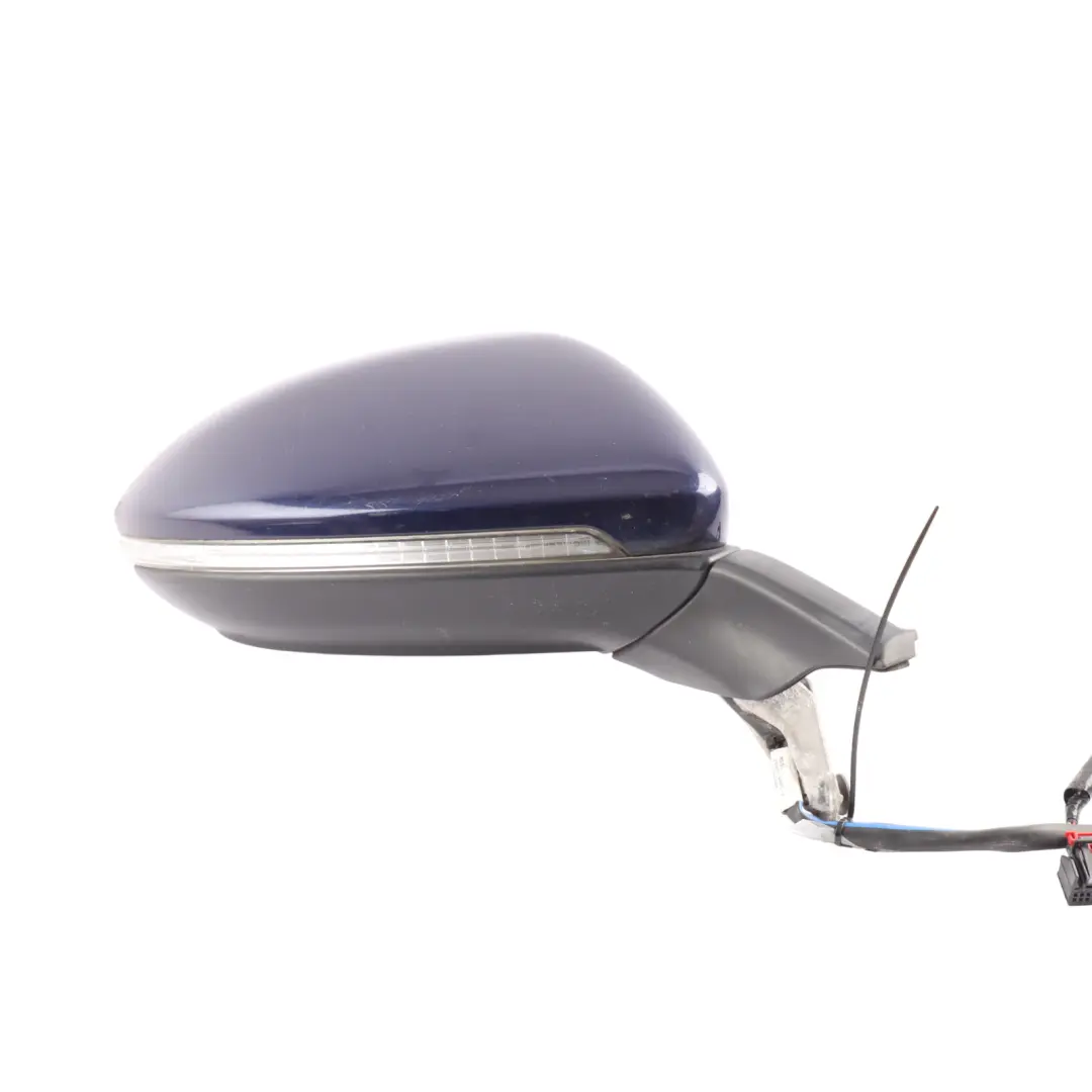 Wing Mirror Power Fold Right O/S Atlantic Blue - C5B to VW Golf Mk7 with Part number 5G2857508BJ VW Golf Mk7 Wing Mirror Power Fold Right O/S Atlantic Blue - C5B - SKU RHD-5G2857508BJ-ATLB - Part number 5G2857508BJ