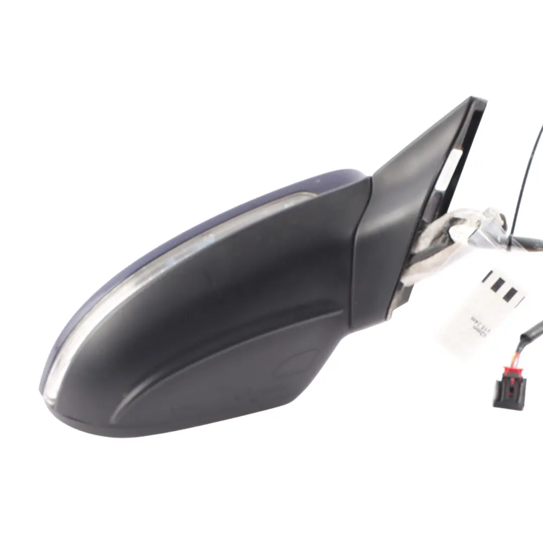 VW Golf Mk7 Wing Mirror Power Fold Right O/S Atlantic Blue - C5B - SKU RHD-5G2857508BJ-ATLB - Part number 5G2857508BJ