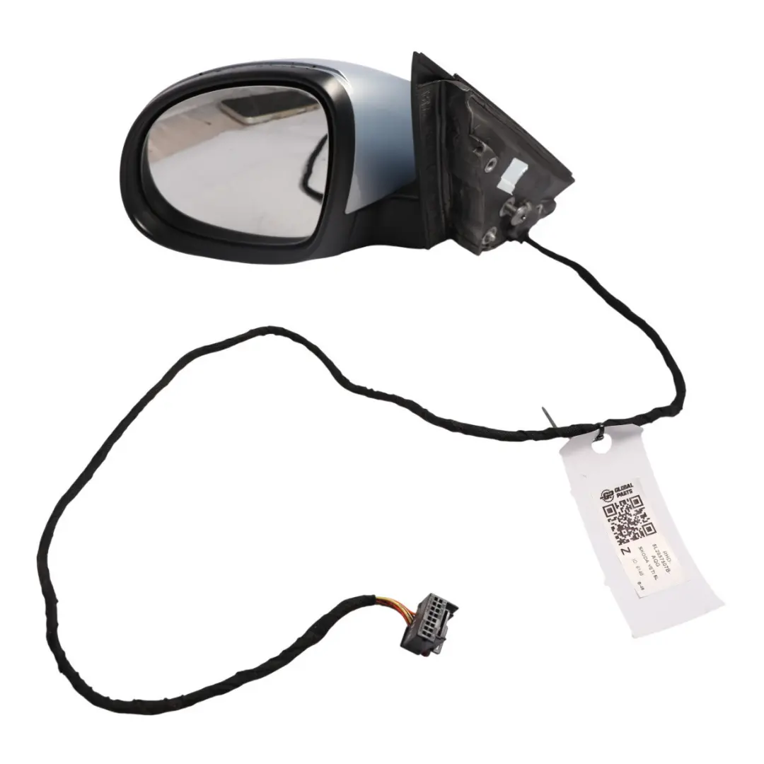 Side View Wing Mirror Electric Heated Left N/S Aqua Blue - F8K to Skoda Yeti 5L with Part number 5L2857507B Skoda Yeti 5L Side View Wing Mirror Electric Heated Left N/S Aqua Blue - F8K - SKU RHD-5L2857507B-AQG - Part number 5L2857507B