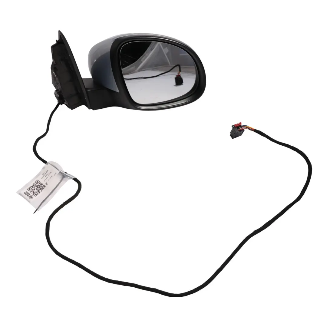 Skoda Yeti 5L Side View Wing Mirror Electric Heated Right O/S Aqua Blue - F8K - SKU RHD-5L2857508B-AQG - Part number 5L2857508B