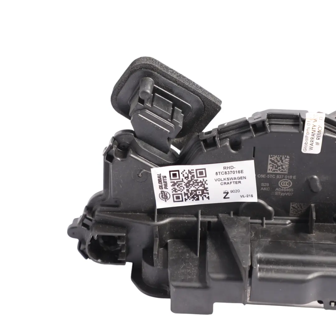 Door Lock Mechanism Actuator Front Right O/S to Volkswagen VW Crafter with Part number 5TC837016E Volkswagen VW Crafter Door Lock Mechanism Actuator Front Right O/S - SKU RHD-5TC837016E - Part number 5TC837016E
