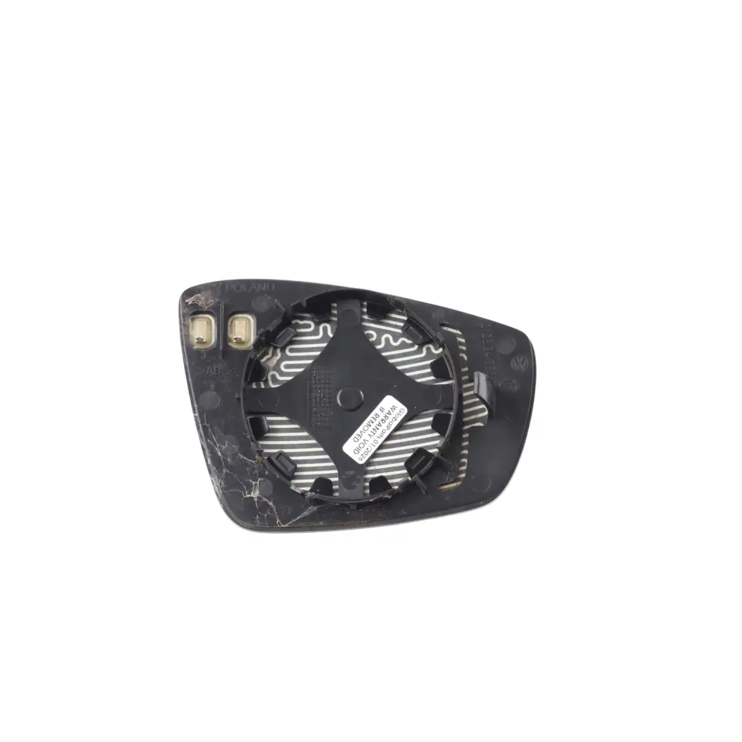 Convex Heated Wing Side Mirror Glass Left N/S to Volkswagen Polo 6R with Part number 6R0857521C Volkswagen Polo 6R Convex Heated Wing Side Mirror Glass Left N/S - SKU RHD-6R0857521C - Part number 6R0857521C