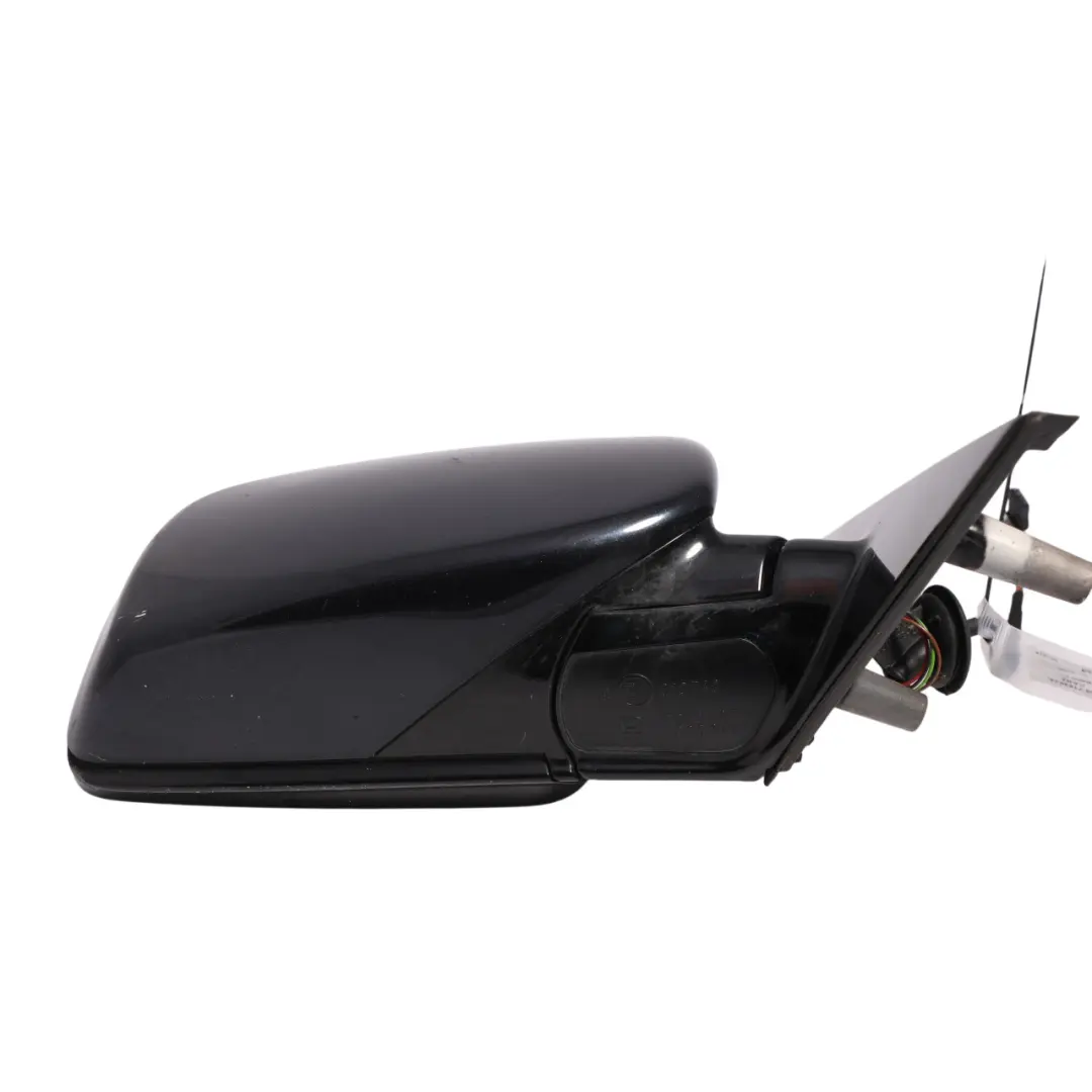 BMW E60 E61 LCI Wing Mirror M Sport Right O/S High Gloss Carbonschwarz Black 416 - SKU RHD-7189634-CAR2 - Part number 7189634