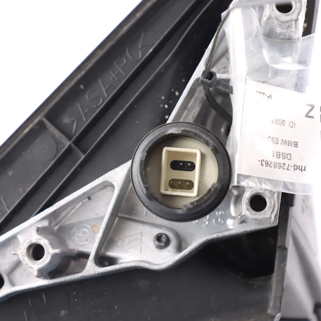 Heated Left Wing Mirror N/S Tiefseeblau Deep Sea Blue to BMW E90 E91 LCI with Part number 7268263 BMW E90 E91 LCI Heated Left Wing Mirror N/S Tiefseeblau Deep Sea Blue - SKU rhd-7268263-DSB1 - Part number 7268263