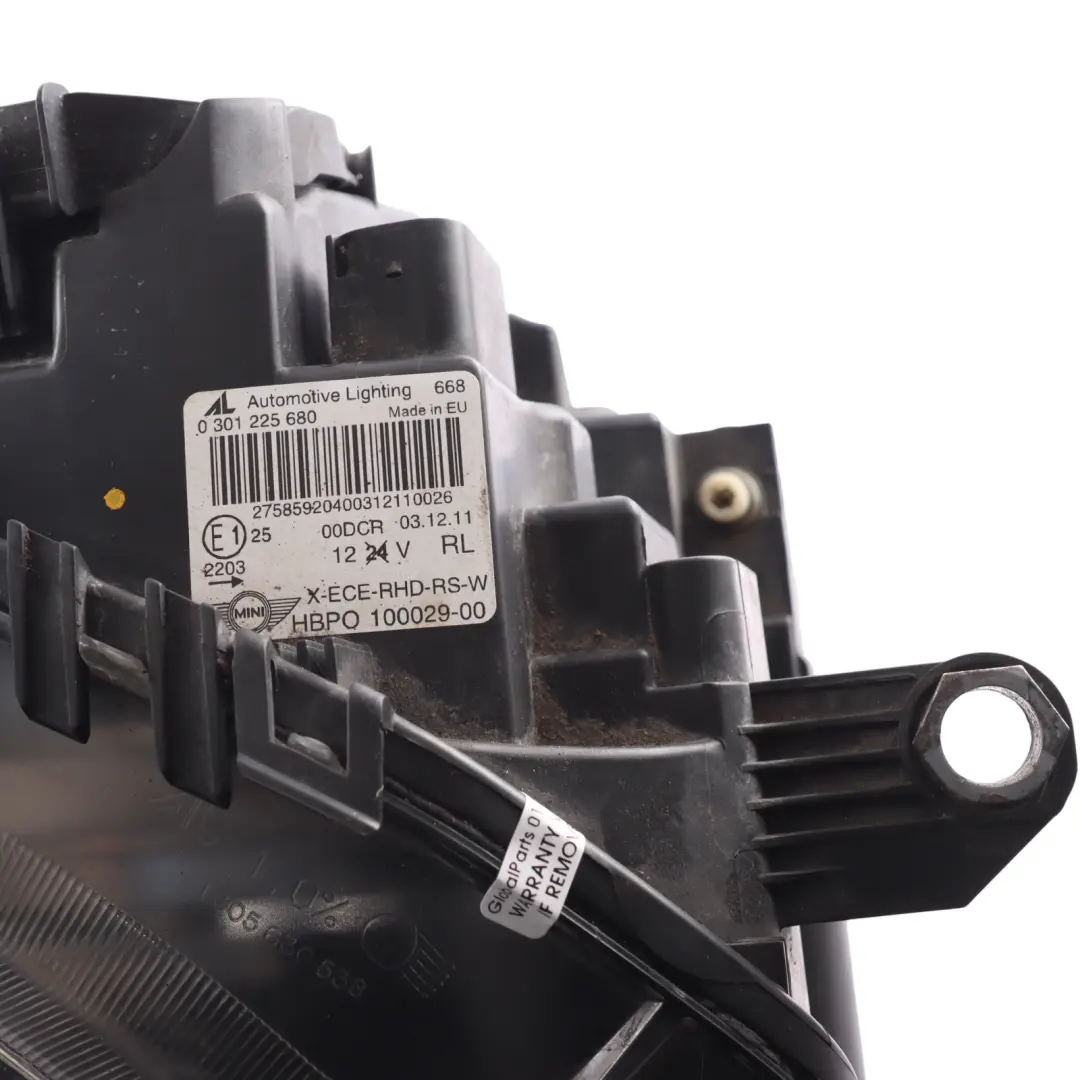 Mini Cooper R55 R56 R57 LCI Bi-Xenon Xenon Headlight Lamp Right O/S 2758592 - SKU RHD-7269992-3 - Part number -7269992