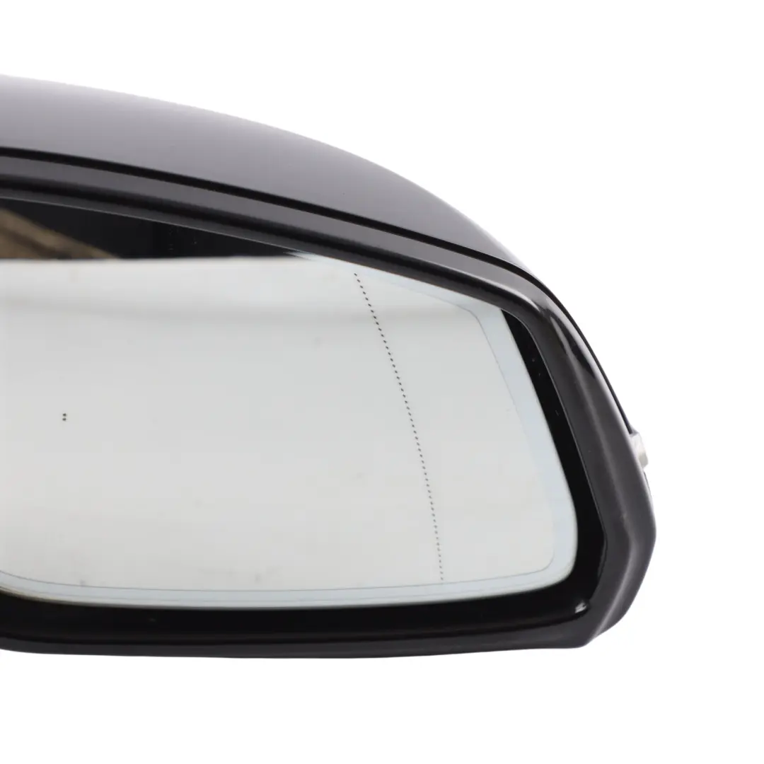 Wing Mirror Heated Door Auto Dip Right O/S Glacier Schwarz 2 - 668 to BMW F10 LCI with Part number 7350690 BMW F10 LCI Wing Mirror Heated Door Auto Dip Right O/S Glacier Schwarz 2 - 668 - SKU RHD-7350690-SCH - Part number 7350690