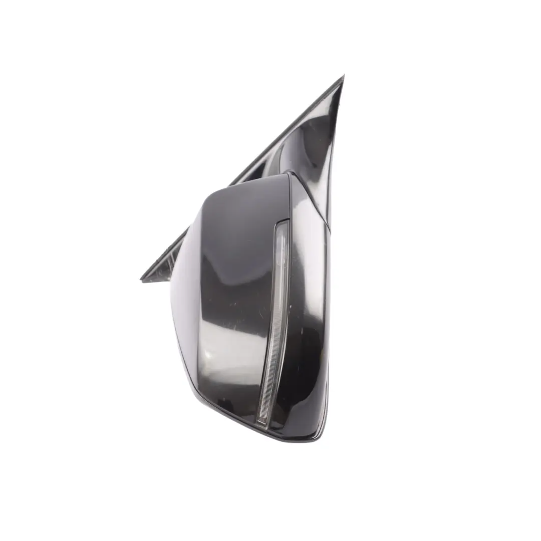 Wing Mirror Heated Door Auto Dip Right O/S Glacier Schwarz 2 - 668 to BMW F10 LCI with Part number 7350690 BMW F10 LCI Wing Mirror Heated Door Auto Dip Right O/S Glacier Schwarz 2 - 668 - SKU RHD-7350690-SCH - Part number 7350690