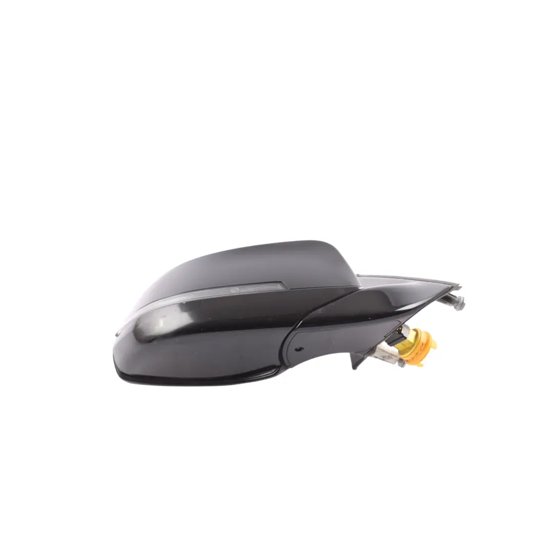 Wing Mirror Heated Door Auto Dip Right O/S Glacier Schwarz 2 - 668 to BMW F10 LCI with Part number 7350690 BMW F10 LCI Wing Mirror Heated Door Auto Dip Right O/S Glacier Schwarz 2 - 668 - SKU RHD-7350690-SCH - Part number 7350690