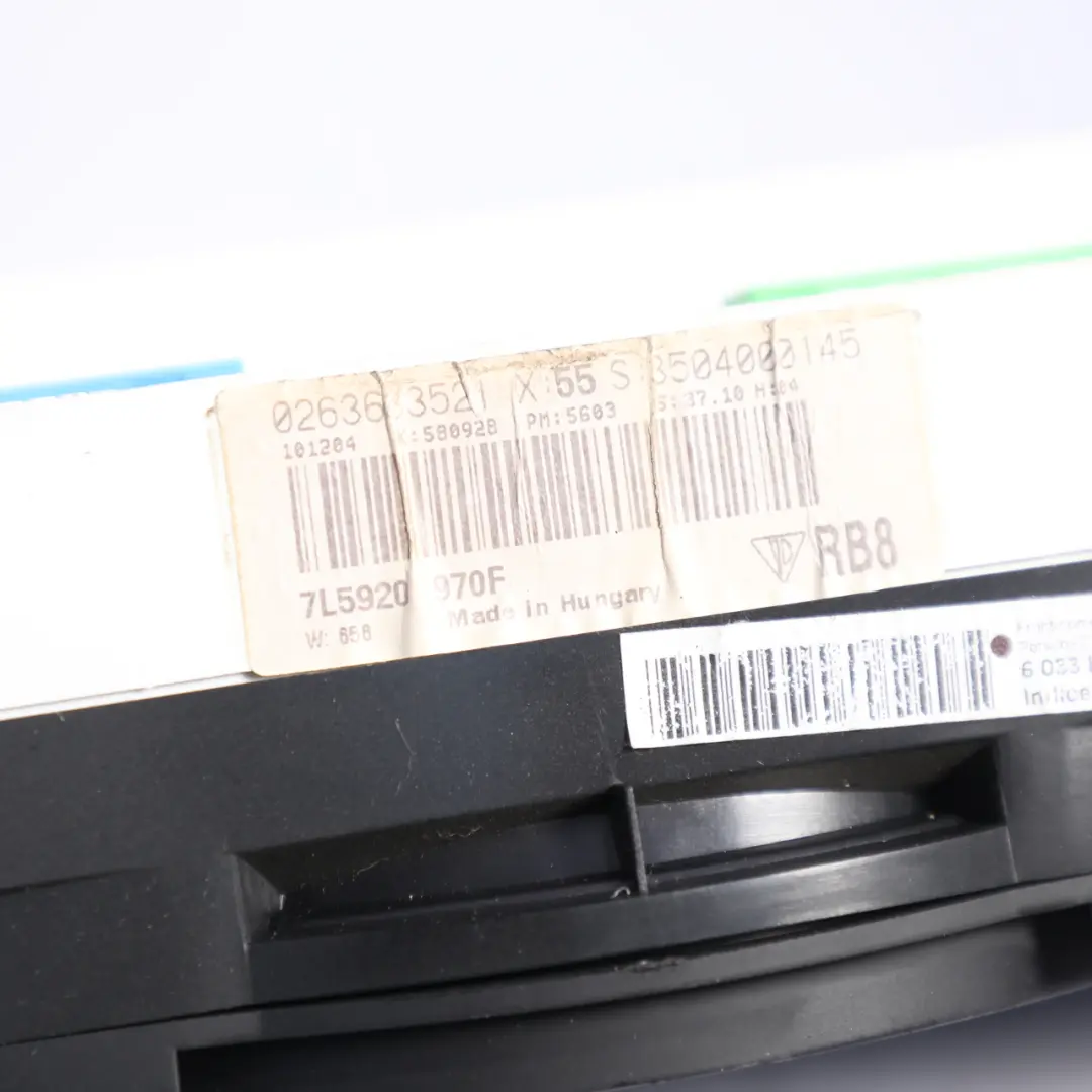 Porsche Cayenne 9PA Instrument Cluster Speedo Clocks Automatic Petrol - SKU RHD-7L5920970F - Part number 7L5920970F