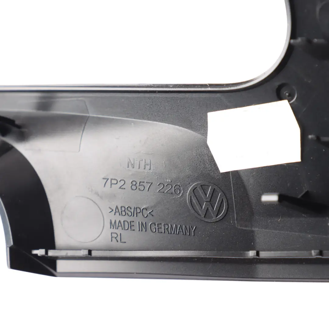 7P Instrument Cluster Air Vents Surround Trim Black Glossy to VW Touareg with Part number 7P2857226 VW Touareg 7P Instrument Cluster Air Vents Surround Trim Black Glossy - SKU RHD-7P2857226 - Part number 7P2857226