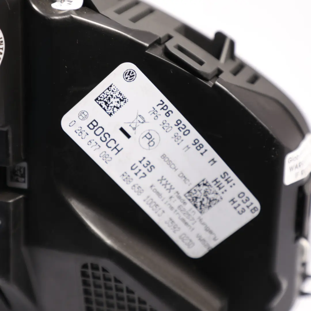 7P Instrument Cluster Speedo Meter Clocks Automatic Diesel to VW Touareg with Part number 7P6920981M VW Touareg 7P Instrument Cluster Speedo Meter Clocks Automatic Diesel - SKU RHD-7P6920981M - Part number 7P6920981M