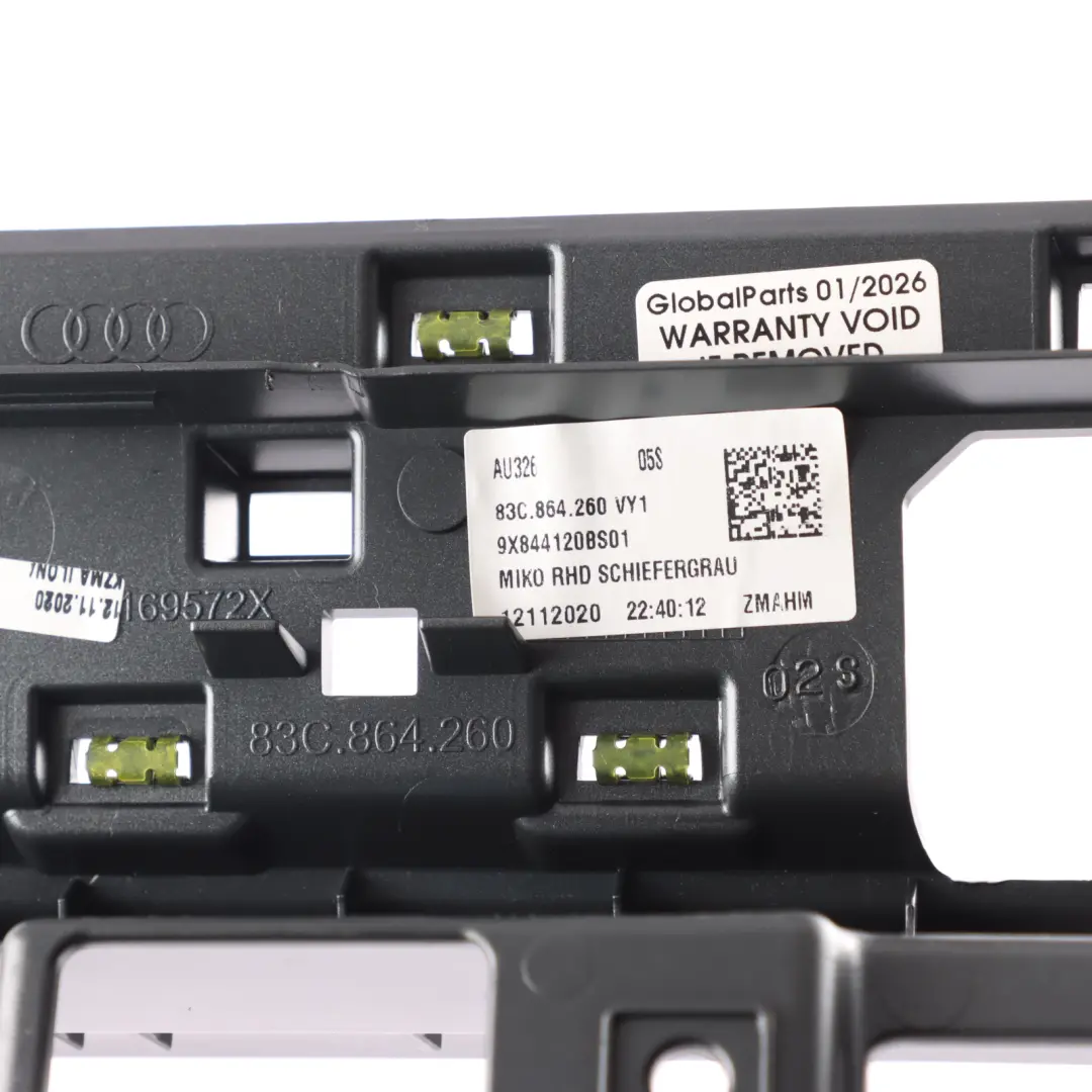 Audi Q3 F3 Centre Middle Console Trim Panel Cover Surround - SKU RHD-83C864260 - Part number 83C864260