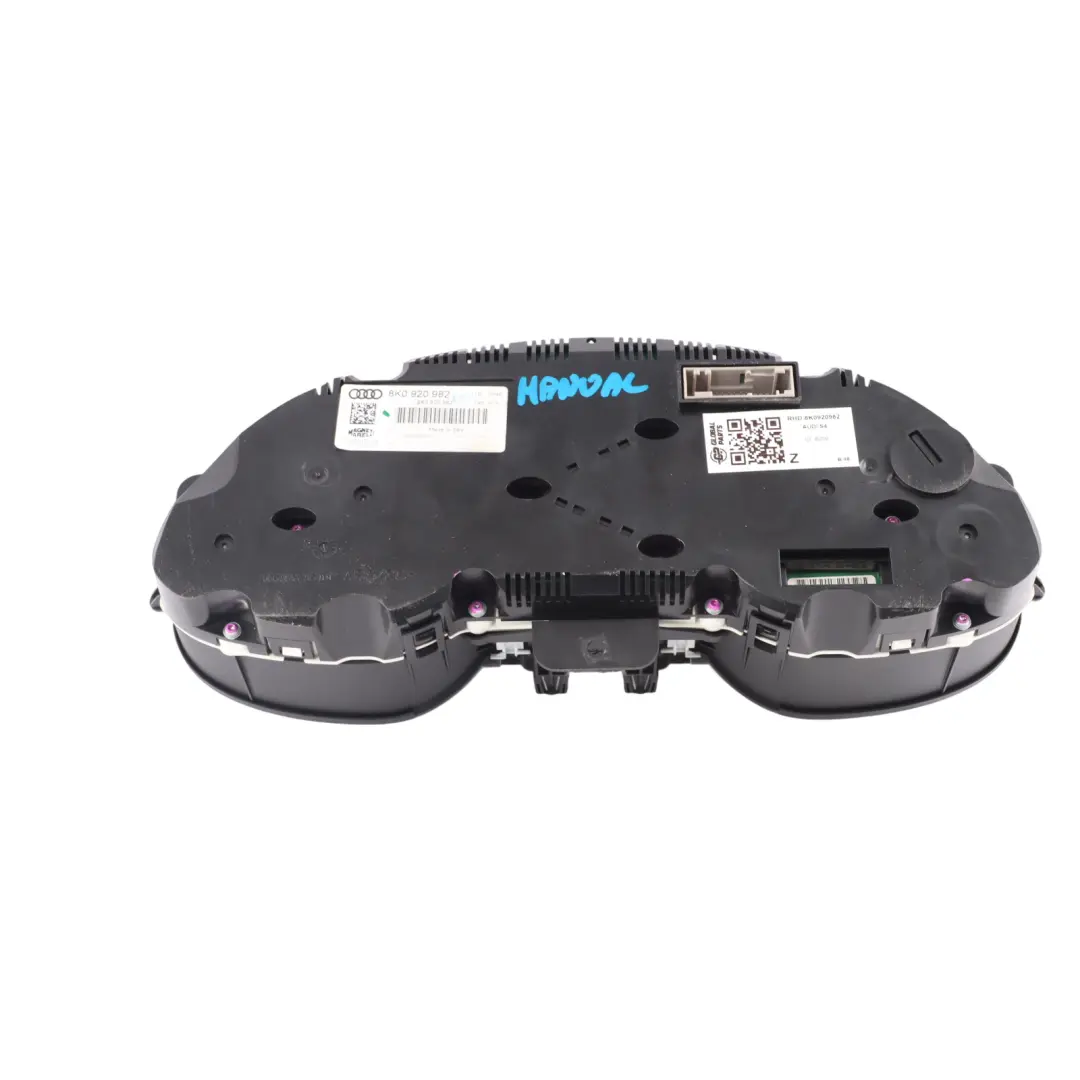Instrument Cluster Speedometer Clocks Diesel Manual to Audi A4 B8 with Part number 8K0920982 Audi A4 B8 Instrument Cluster Speedometer Clocks Diesel Manual - SKU RHD-8K0920982 - Part number 8K0920982