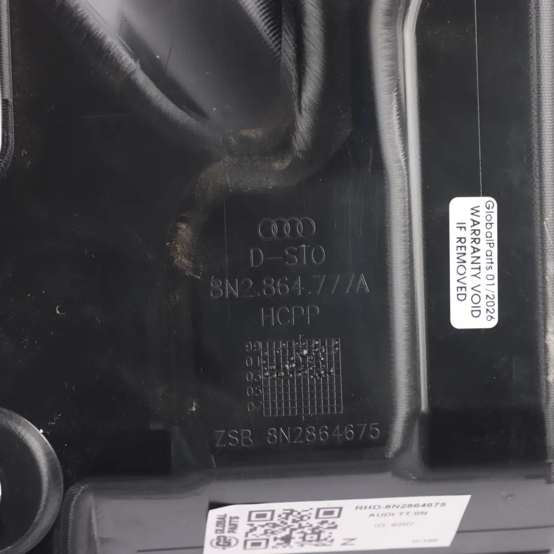 8N Foot Rest Plate Panel Cover to Audi TT with Part number 8N2864675 Audi TT 8N Foot Rest Plate Panel Cover - SKU RHD-8N2864675 - Part number 8N2864675