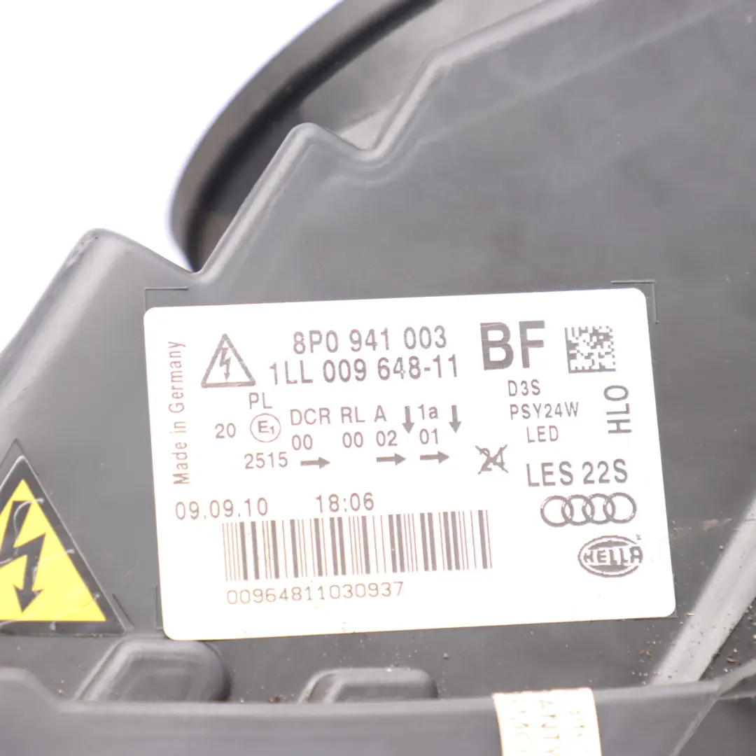 Front Lamp Headlight Xenon Left N/S HELLA to Audi S3 8P with Part number 8P0941003BF Audi S3 8P Front Lamp Headlight Xenon Left N/S HELLA - SKU RHD-8P0941003BF-1 - Part number 8P0941003BF