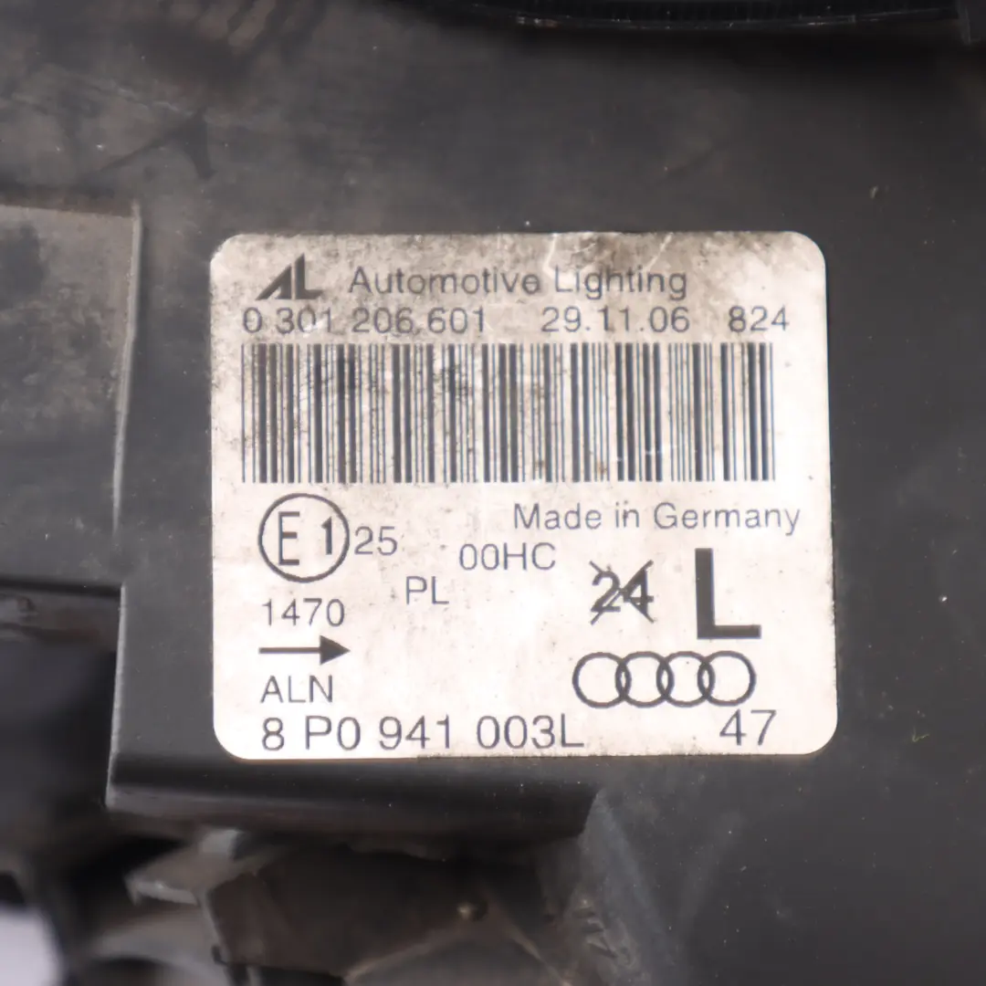 Audi A3 8P Headlight Headlamp Light Lamp Front Left N/S - SKU RHD-8P0941003L-1 - Part number 8P0941003L