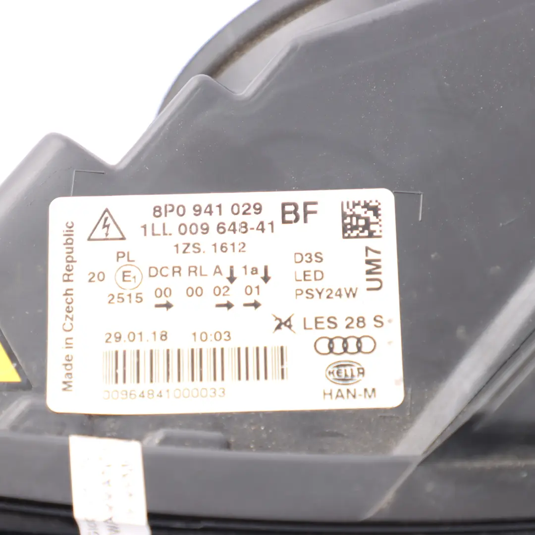 Front Headlight Xenon Headlamp Left N/S to Audi A3 S3 RS3 8V with Part number 8P0941029BF Audi A3 S3 RS3 8V Front Headlight Xenon Headlamp Left N/S - SKU RHD-8P0941029BF-1 - Part number 8P0941029BF