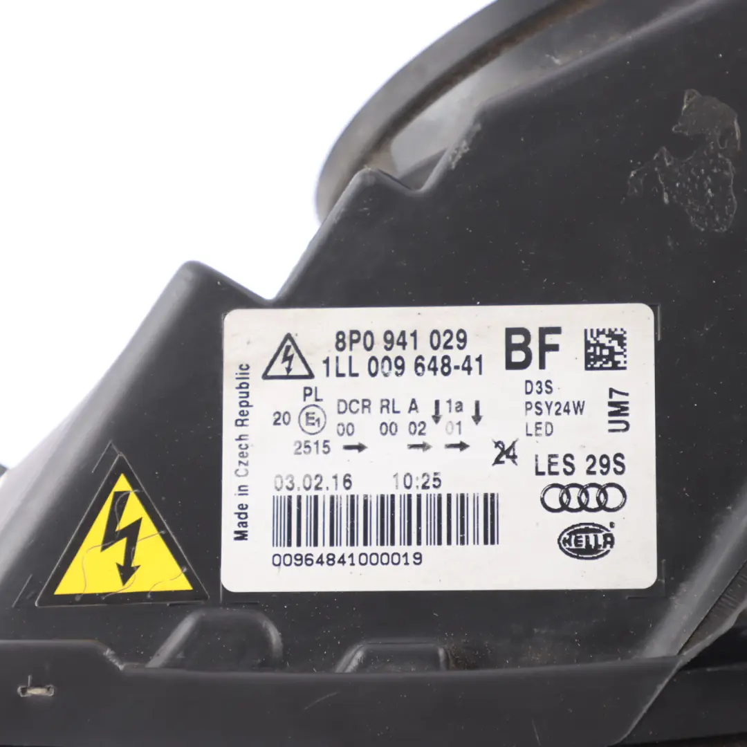 Audi RS3 8V Front Headlight Xenon Headlamp Left N/S - SKU RHD-8P0941029BF-4 - Part number 8P0941029BF