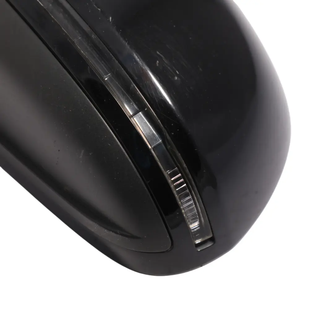 Audi A3 8P Wing Mirror Electric Outside Door Left N/S Brilliant Black - Y9B - SKU RHD-8P2858531DB-BBL - Part number 8P2858531DB