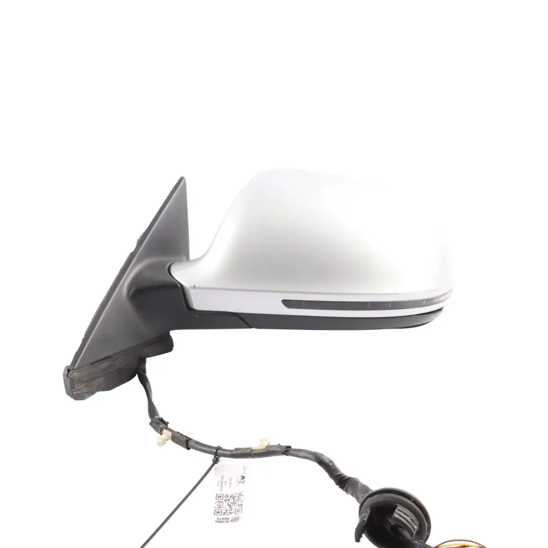 Audi A3 8P Door Wing Mirror Left N/S Outside Ice Silver Metallic X7W - SKU RHD-8P2858531EB-ICS - Part number 8P2858531EB