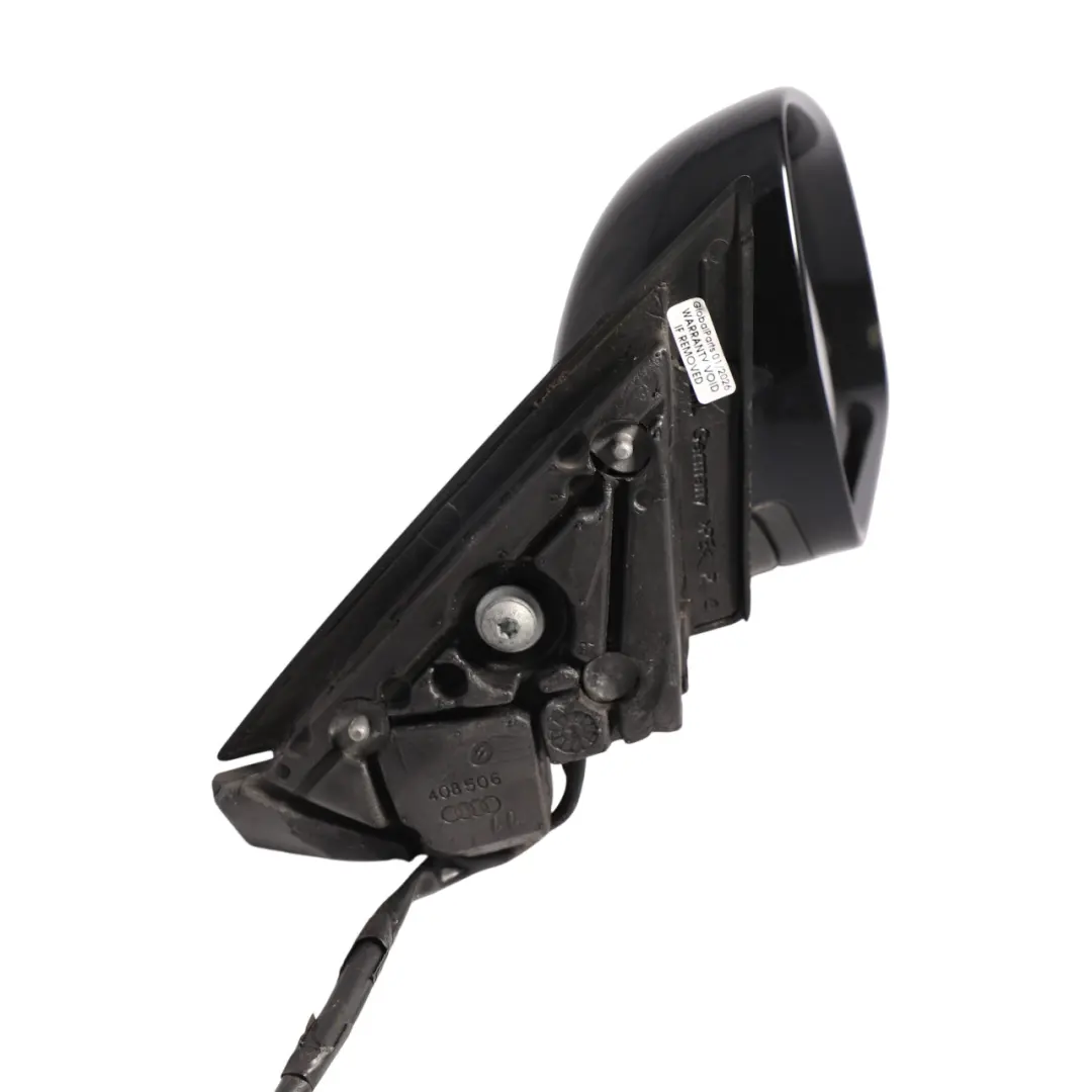 Audi A3 8P Wing Mirror Electric Outer Door Right O/S Brilliant Black - Y9B - SKU RHD-8P2858532DB-BBL1 - Part number 8P2858532DB